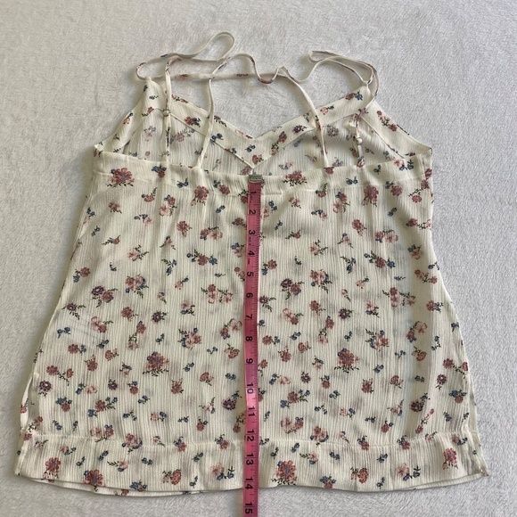 AG Maggie Tank Top, Spaghetti Straps, Floral, White Multi, Small NWT - Picture 12 of 14